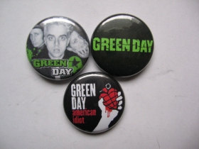 Green Day, odznak 25mm cena za 1ks (počet kusov a konkrétny model napíšte v objednávke do rubriky KOMENTÁR)
